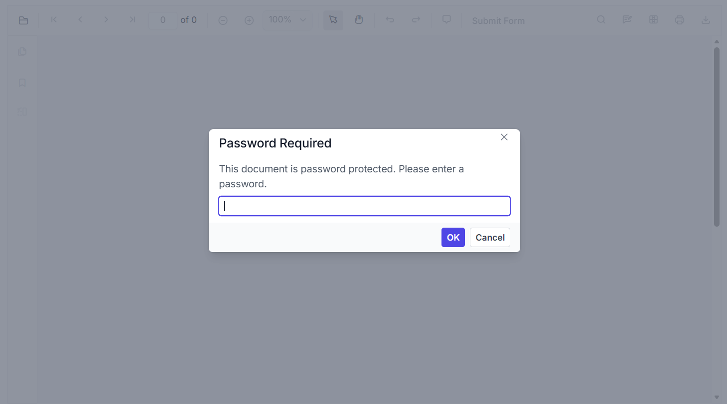 Password Protected Pop-up