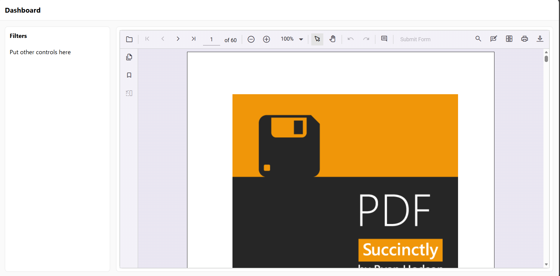 PDF Viewer in grid