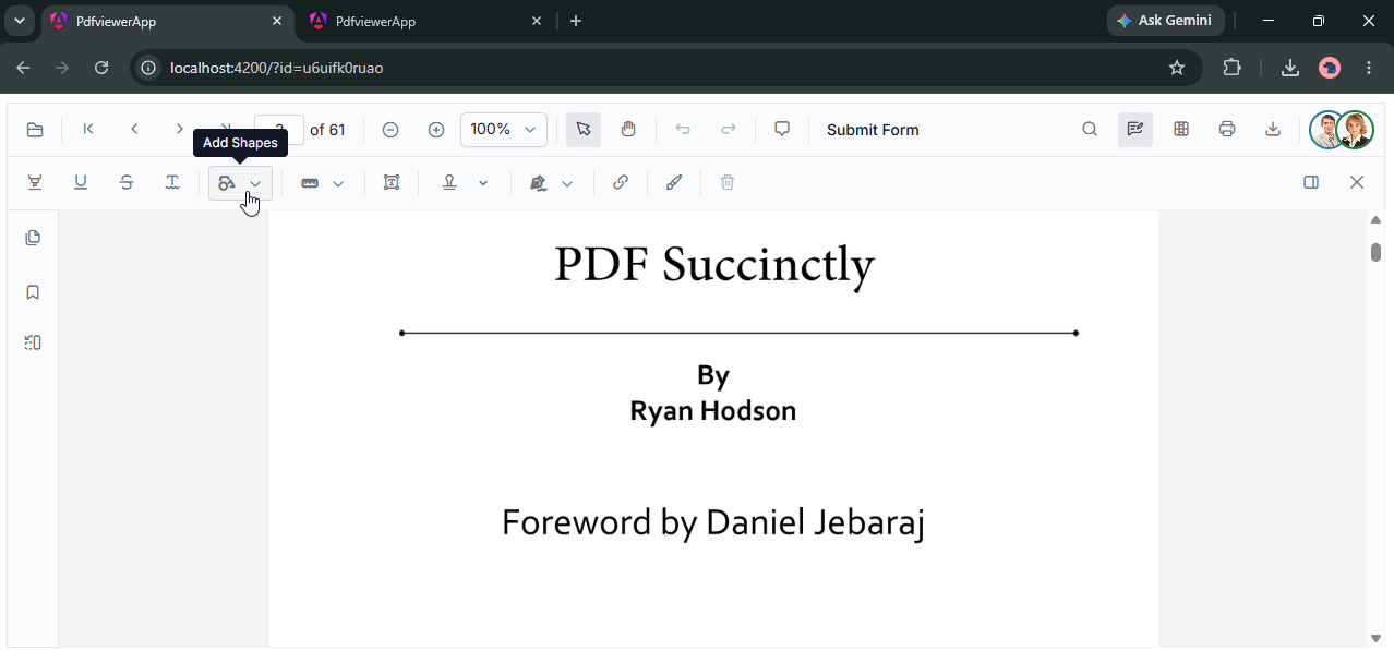 Collaborative Editing in Angular PDF Viewer