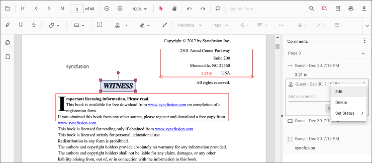 Edit comments and replies