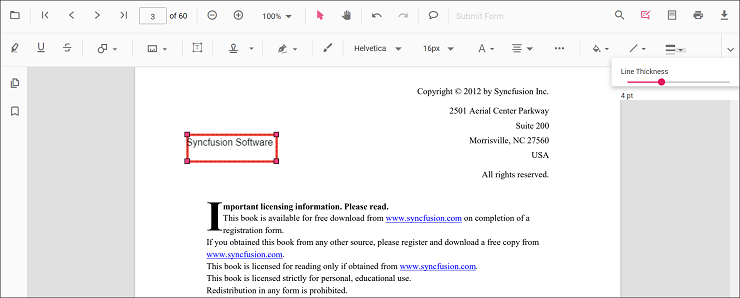 Change border thickness