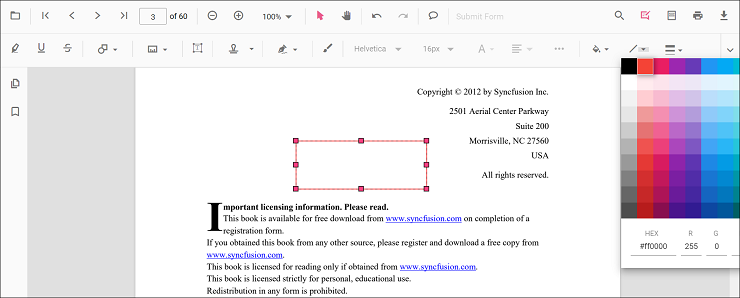 Edit stroke color for shapes