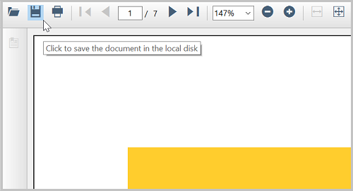 Save option in Toolbar