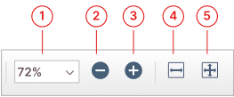 Zoom tools of WinForms PDF Viewer