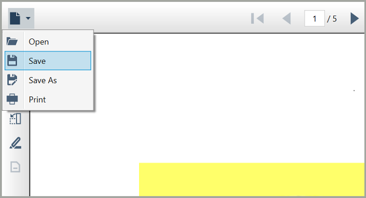 WPF PDF Viewer Save PDF Files