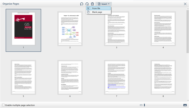 WPF PDF Viewer insert Pages