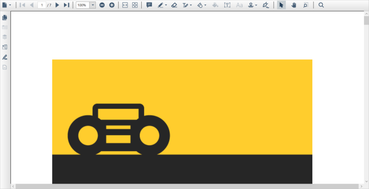 WPF PDFViewer Old Toolbar Design