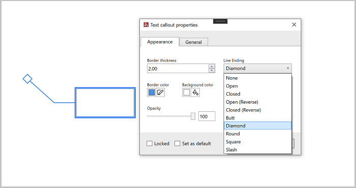 Text Callout Annotation