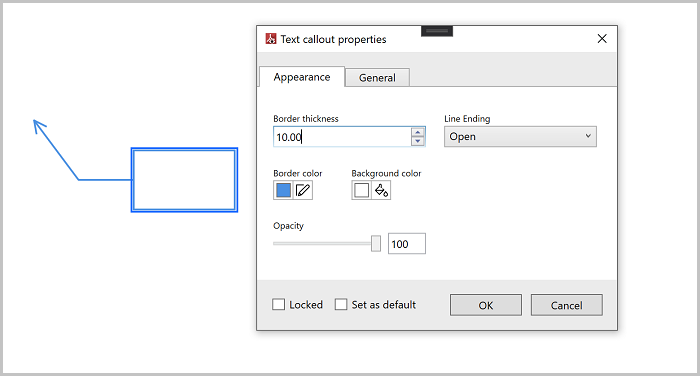 Text Callout Annotation