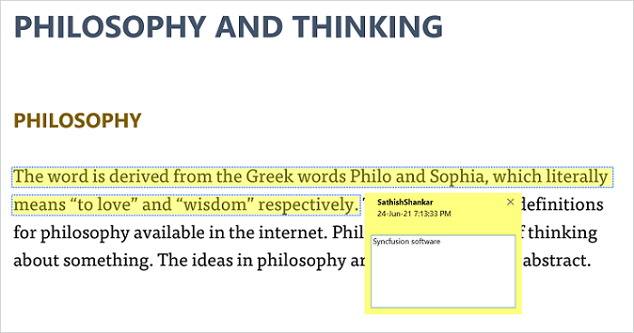 highlight annotation