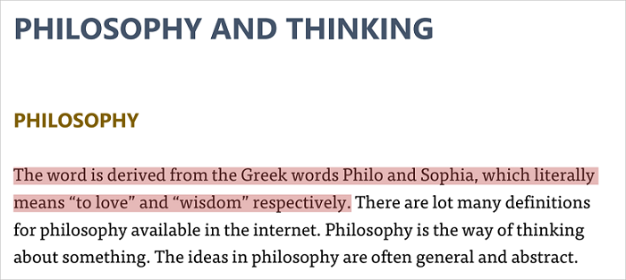 highlight annotation