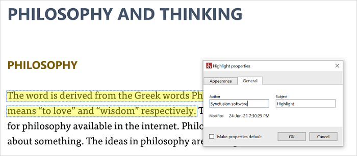 highlight annotation