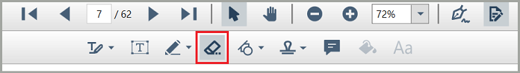 Erase ink annotation
