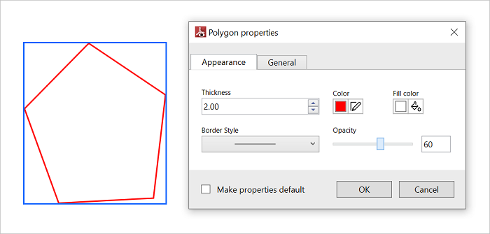 Before applying polygon opacity