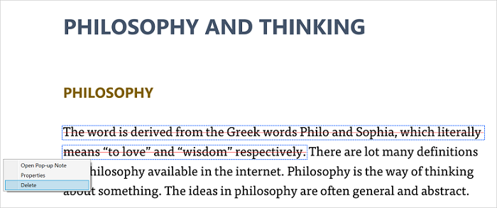 strikethrough annotation