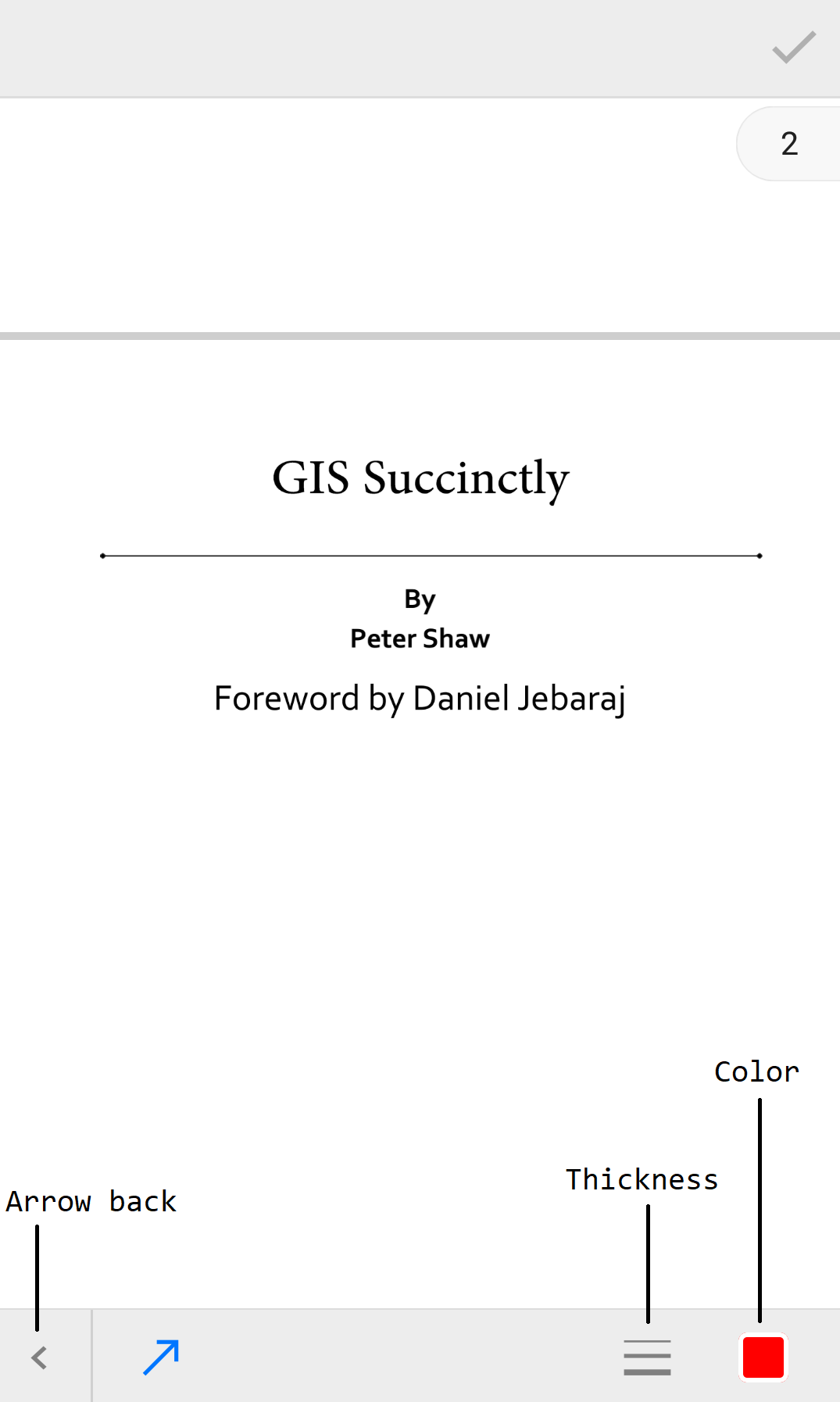 Arrow annotation Toolbar
