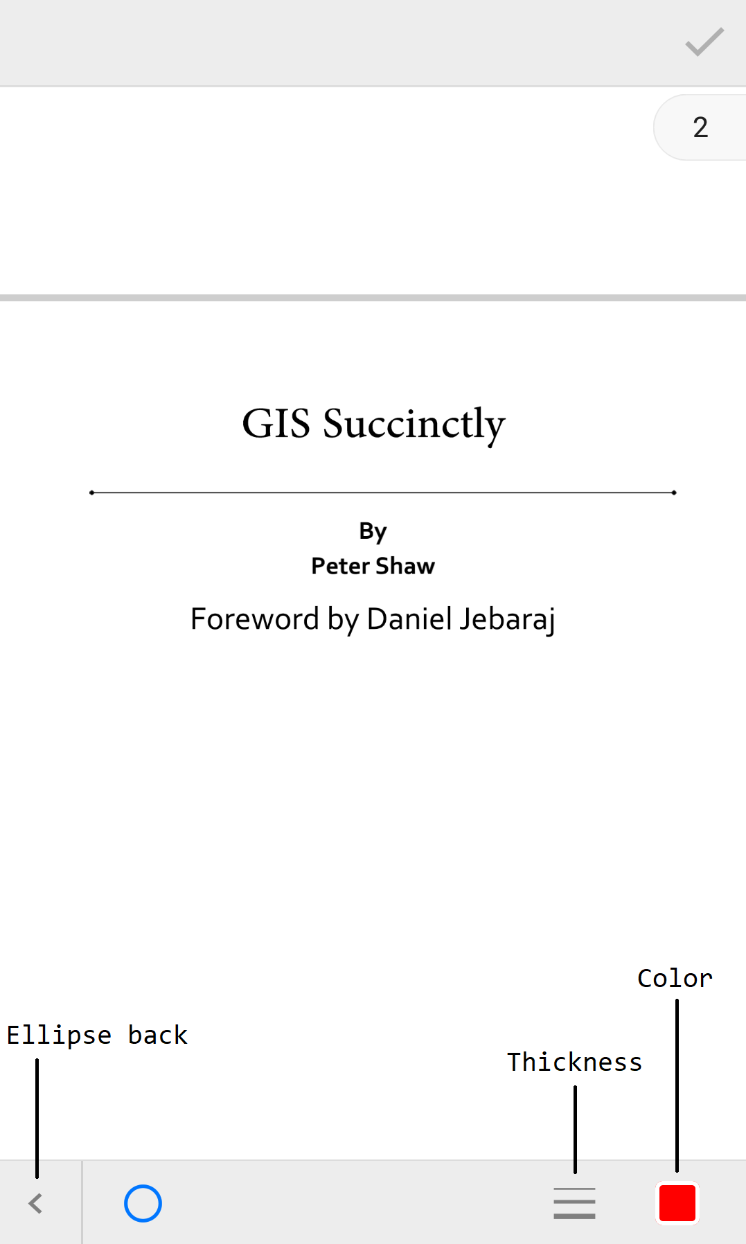 Ellipse annotation Toolbar