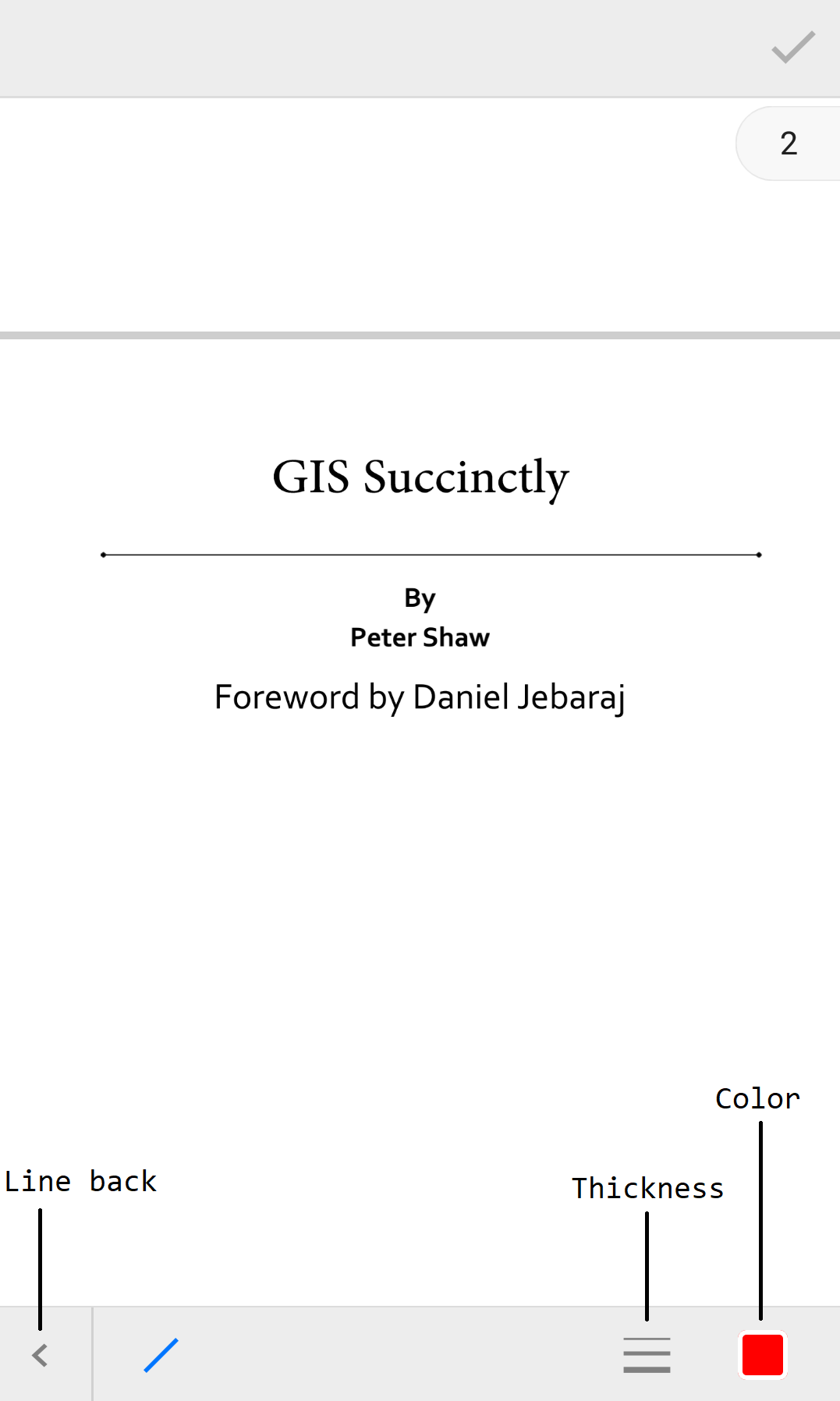 Line annotation Toolbar