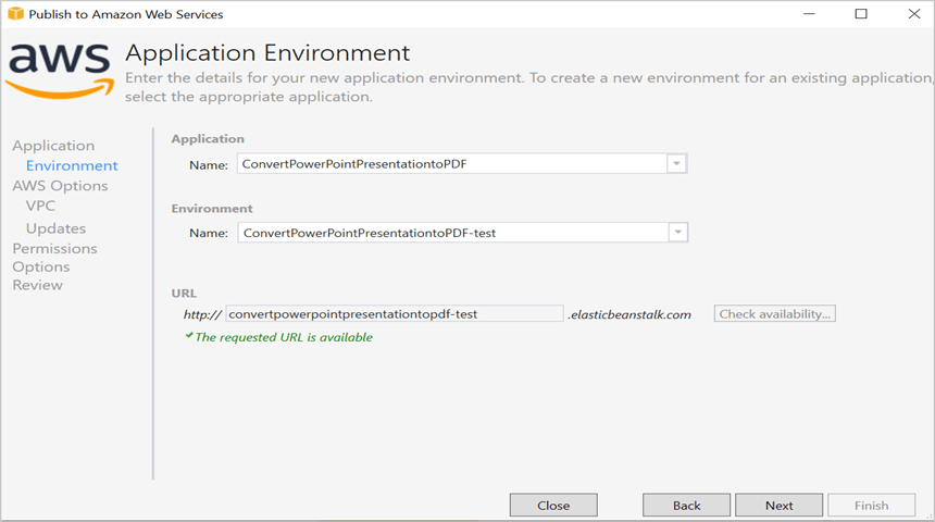 Application Environment in AWS Elastic Beanstalk