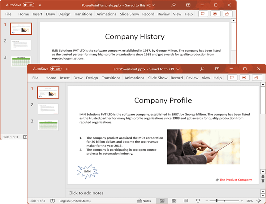 Output Presentation