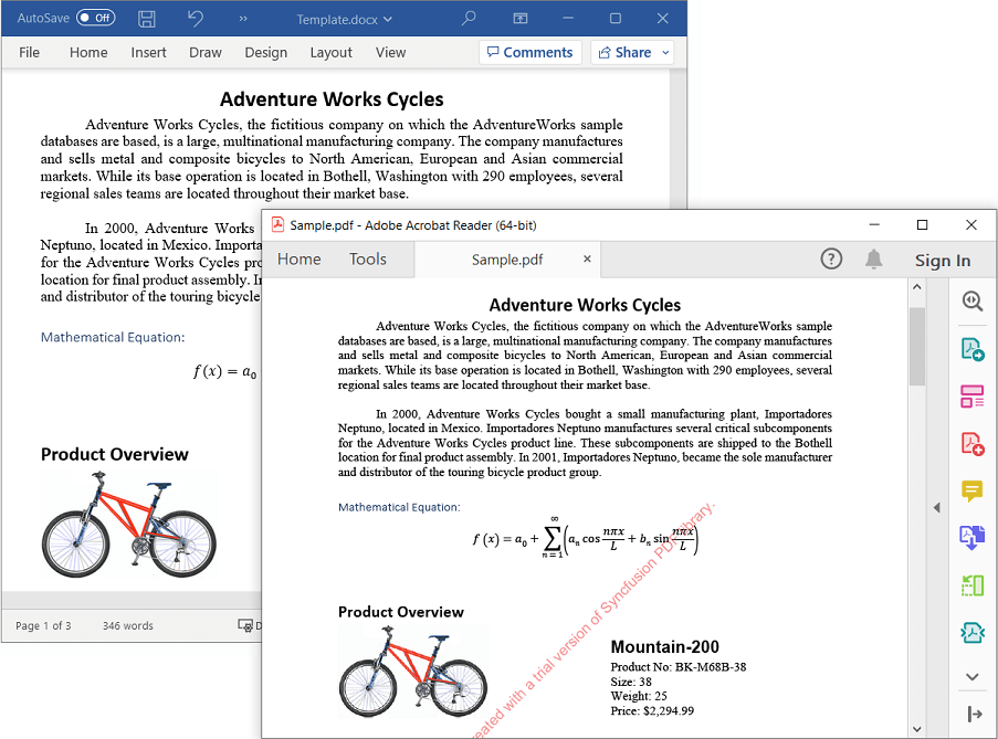 Word to PDF in ASP.NET 