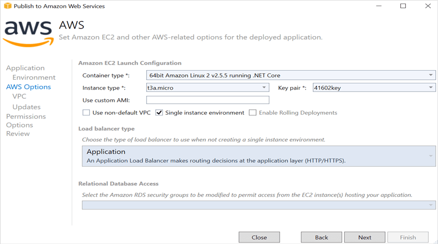 Application Environment in AWS Elastic Beanstalk