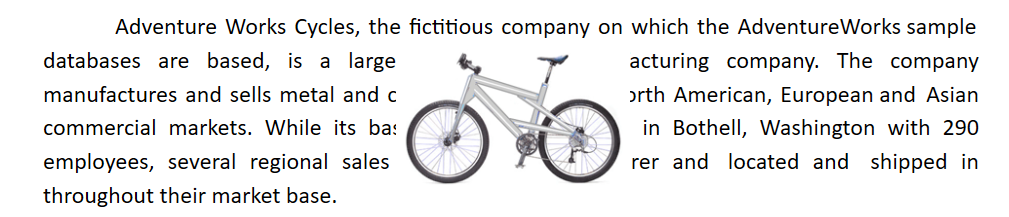 view of image with in front of text wrapping style in DocumentEditor