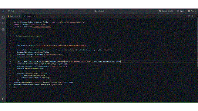 Insert text in current cursor position in Javascript document editor