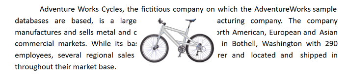 view of image with in front of text wrapping style in DocumentEditor