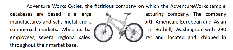 view of image with in front of text wrapping style in DocumentEditor