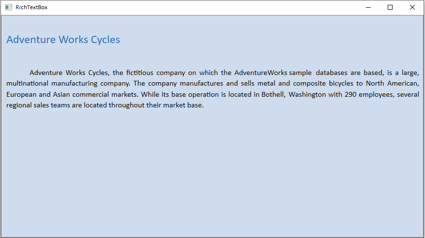 Changing Background color of Block Layout in WPF DOCX Editor