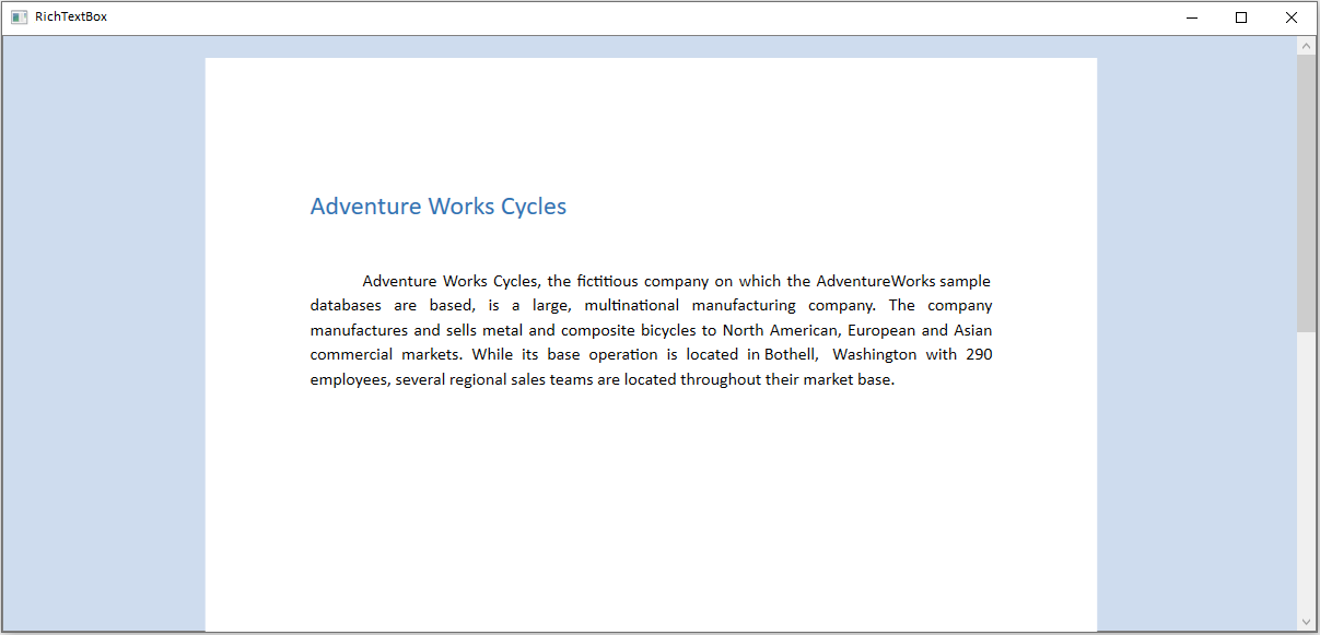 Changing Background color of Page Layout in WPF RichTextBox