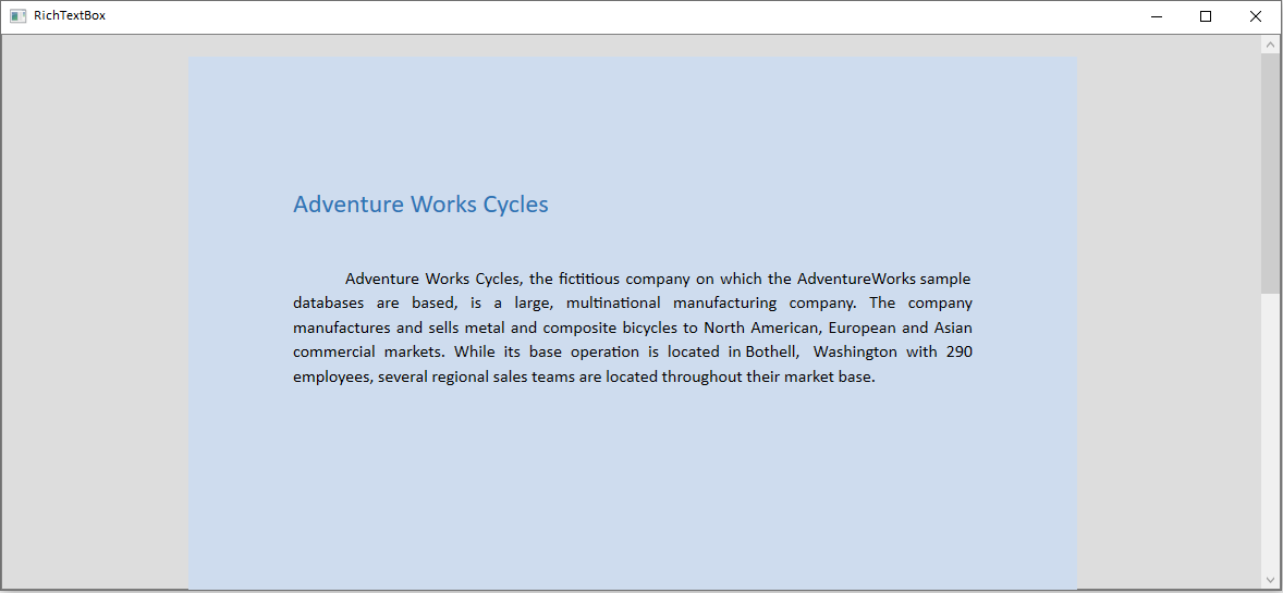 Changing Background color of Page Layout in WPF RichTextBox