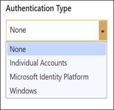 authentication type