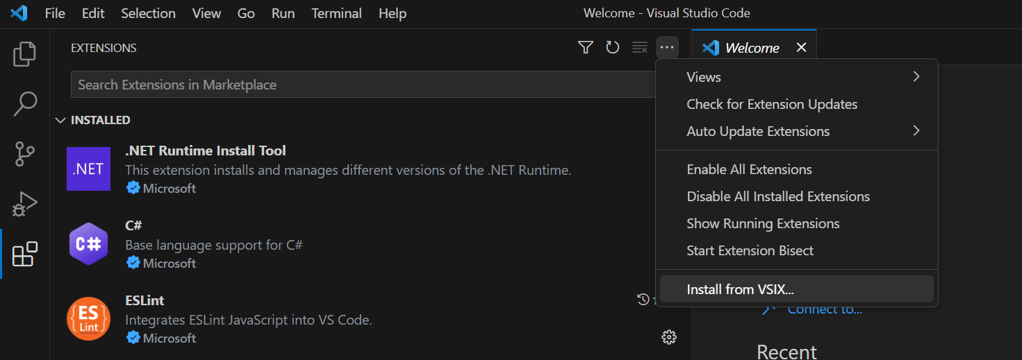 InstallVsix