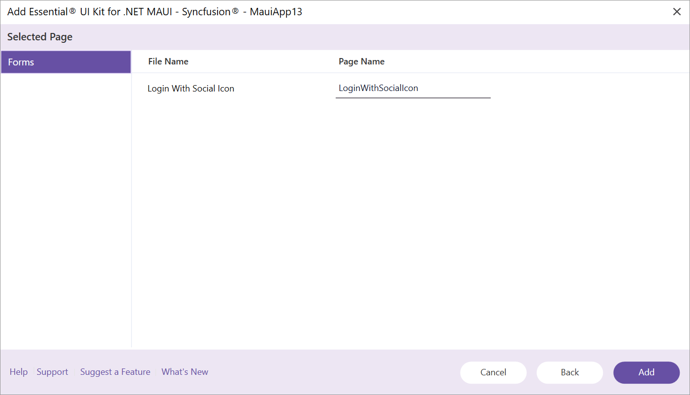Edit page Name in MAUI Visual studio Intergration