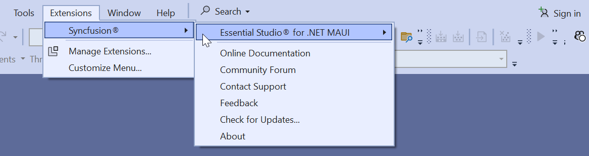 SyncfusionMenu
