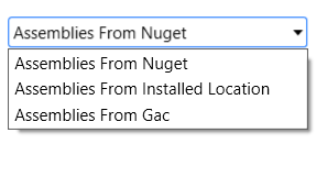 Assembly location option in Syncfusion Reference Manger