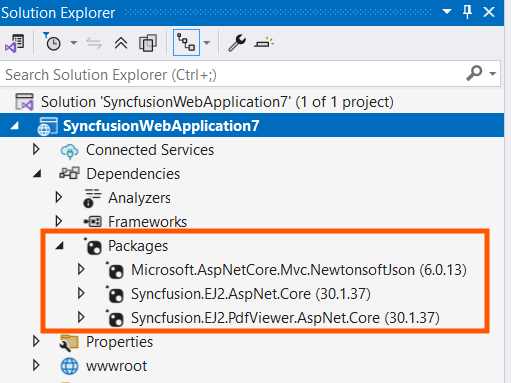 syncfusion assemblies