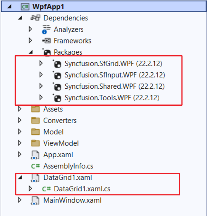Syncfusion WPF Item template Gallery