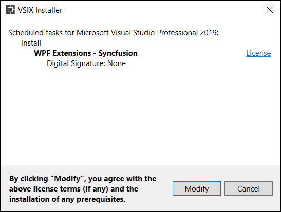 Vsix Modify Window