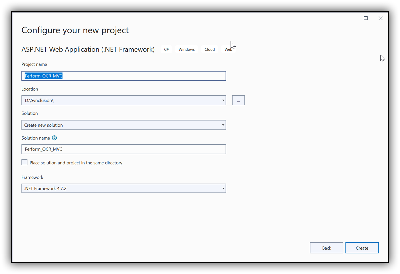 ASP.NET MVC project configuration1