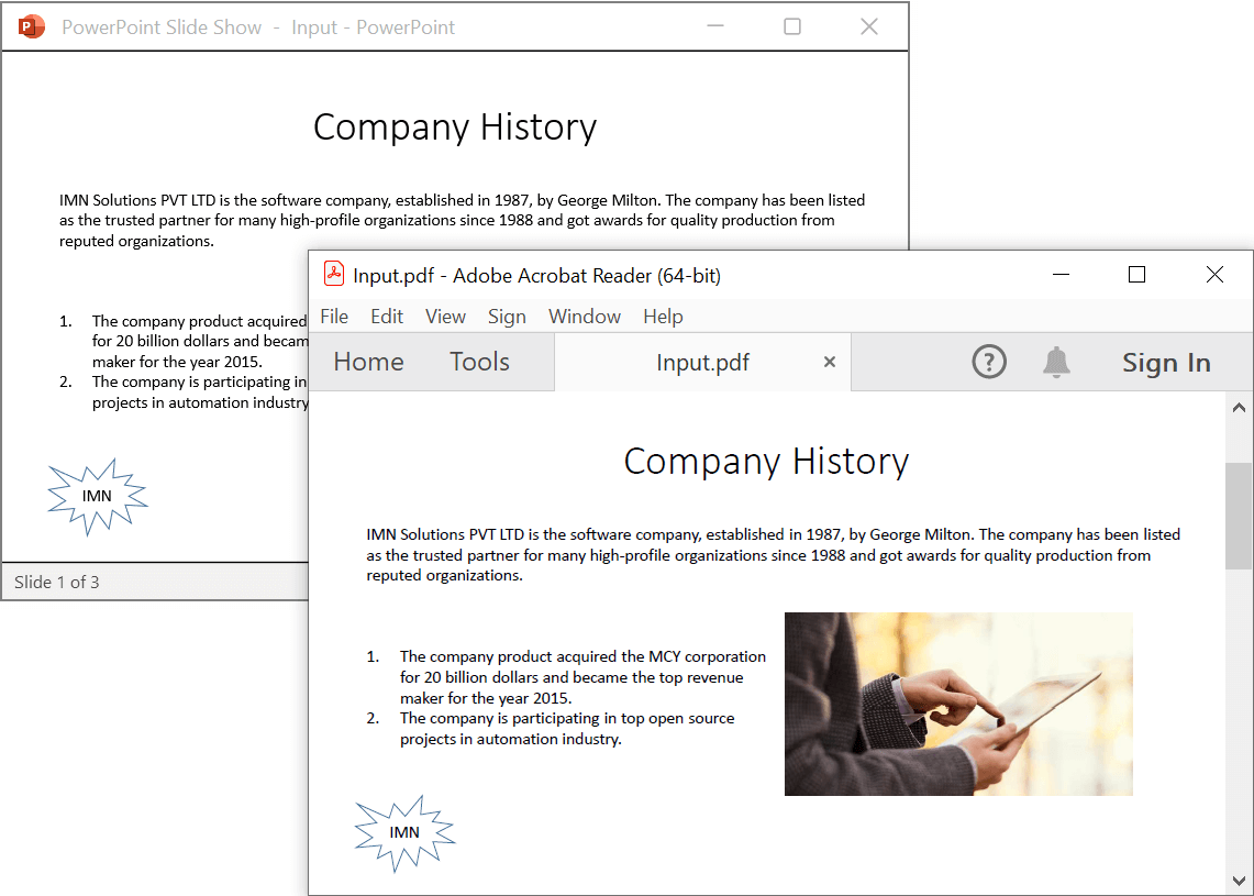 Converted PDF from PowerPoint in Windows Forms