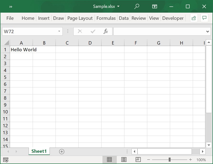 Create Excel