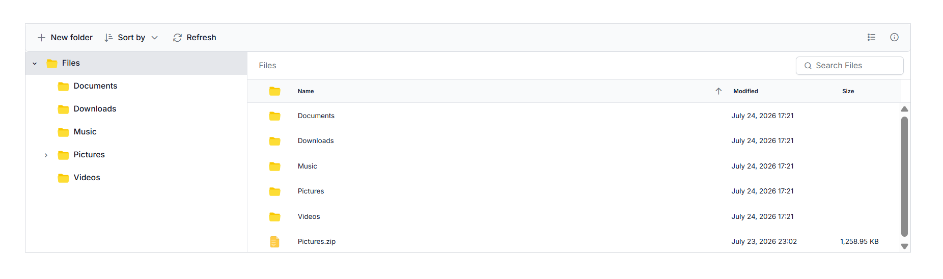 File Manager Component