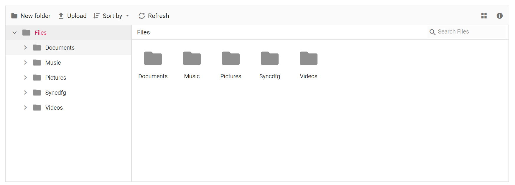 File Manager largeicons view