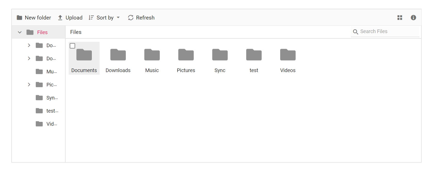 File Manager navigationpane 