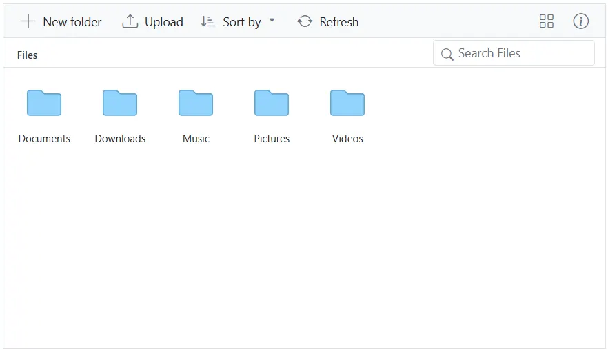 Blazor FileManager displays Custom Thumbnail