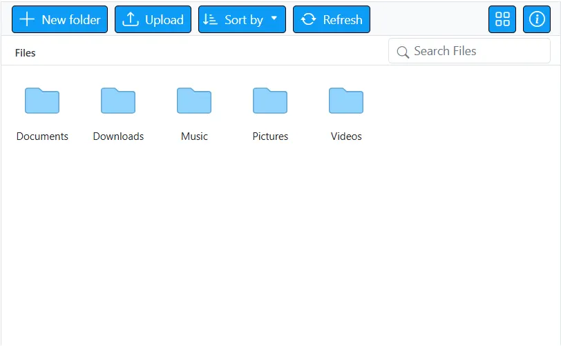 Blazor FileManager displays Custom Toolbar