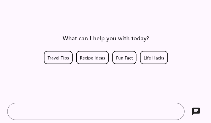 AIAssistView actionButton child